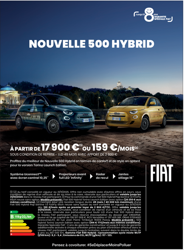 fiat 500 hybrid 2026
